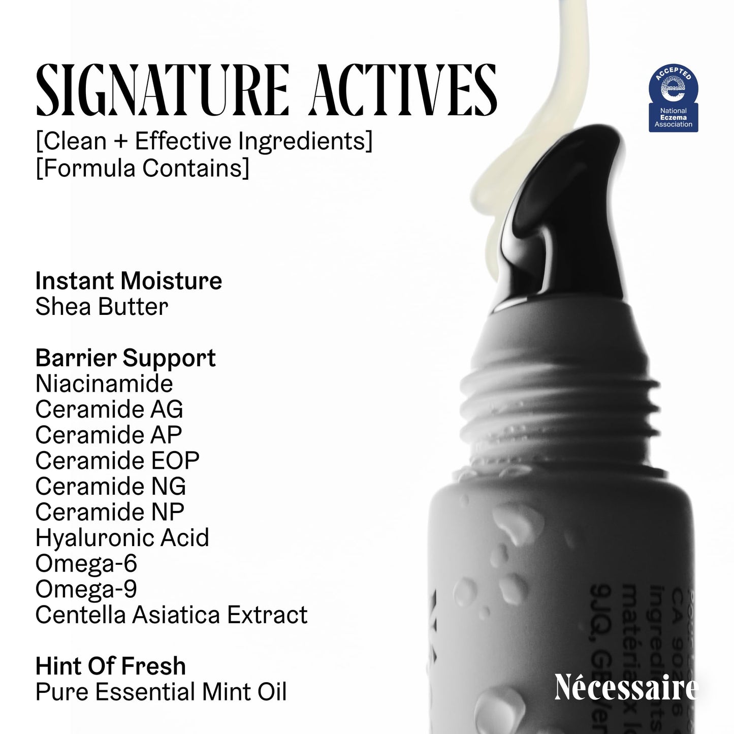Nécessaire The Lip Balm | Hydrating Hyaluronic Acid Lip Balm for Women and Men, Mint Oil with Niacinamide + Essential Ceramides. Non-Comedogenic Lip Balm for Dry Lips – 15 ml / 0.5 fl oz