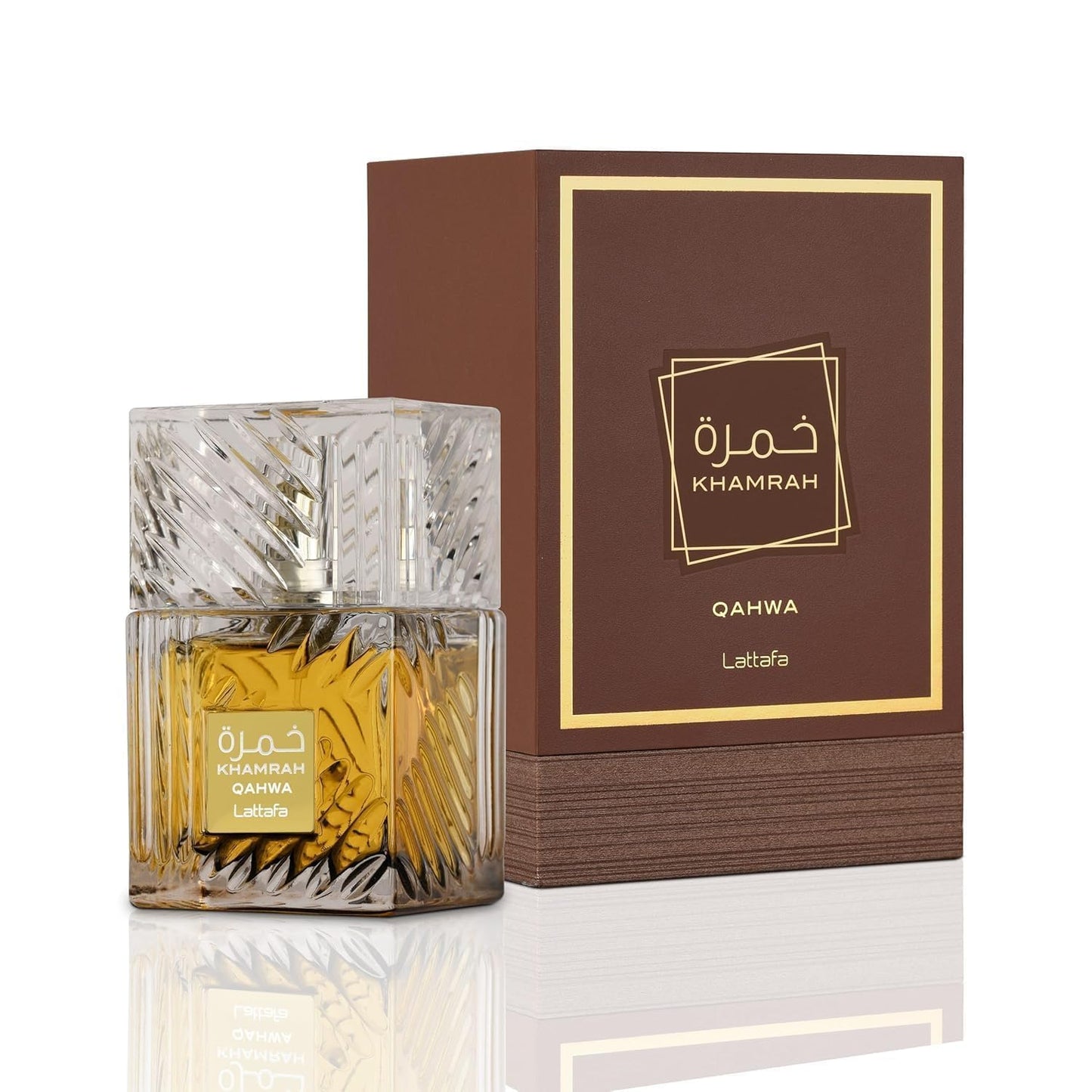 Lattafa Khamrah Qahwa Eau de Parfum - Vanilla & Cinnamon Unisex Fragrance | 3.40 Oz / 100 ml