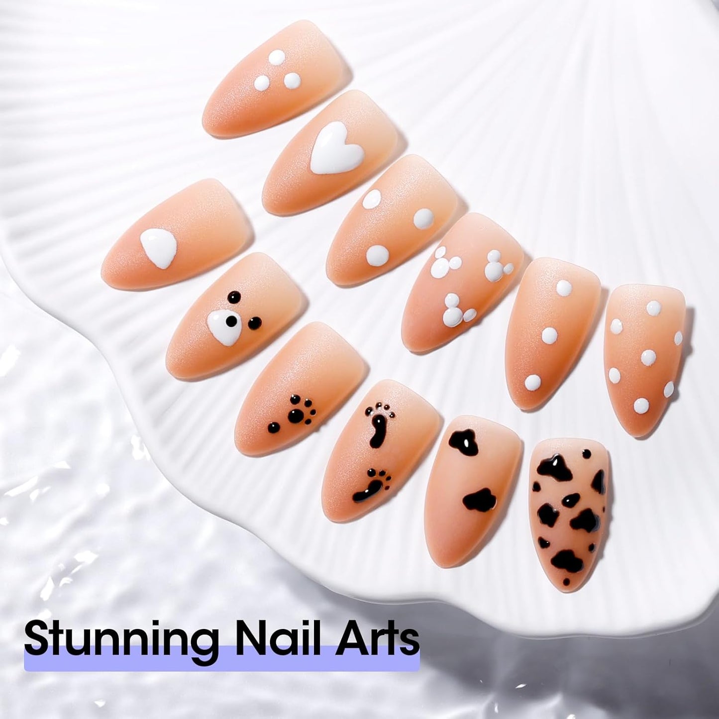 Gellen 5-in-1 Nail Dotting Pen - Double-End Nail Art Tool for Gems, Gradient & Chrome | DIY Manicure
