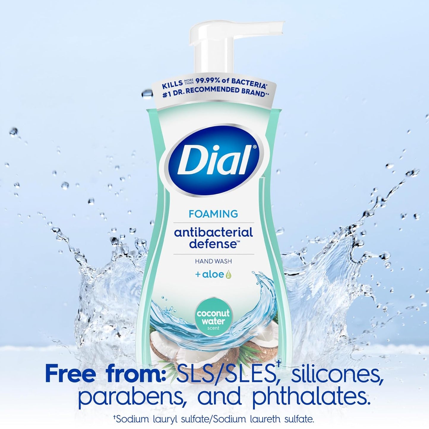 Antibacterial Foaming Hand Wash - Coconut Water Scent | 7.5 fl oz (Pack of 6)