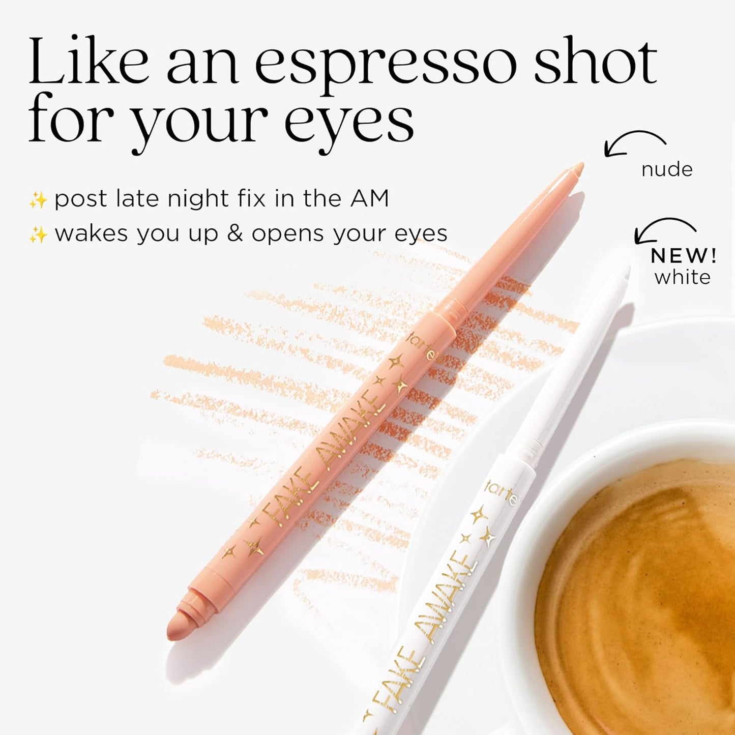 Tarte Fake Awake Eye Highlight - Brightening Highlighter Pencil for Eyes & Brows | Longwear, Vegan, Cruelty-Free