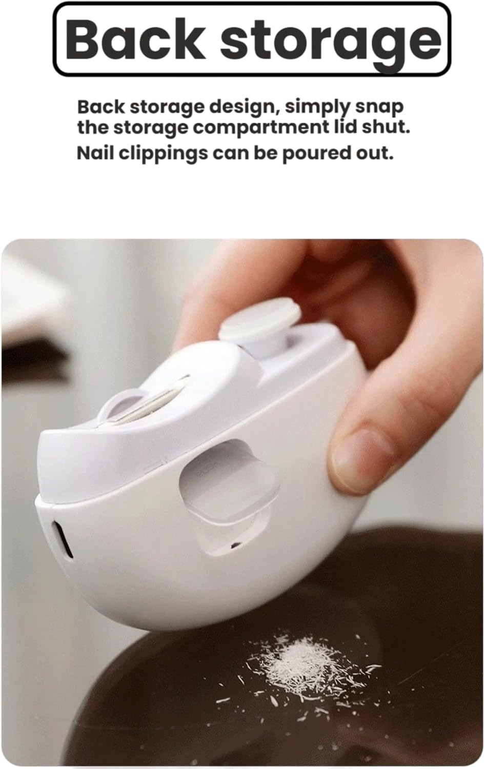 Electric Nail Clipper - Automatic Rechargeable Trimmer for Seniors & Kids | Painless Precision Grooming with Built-in Light