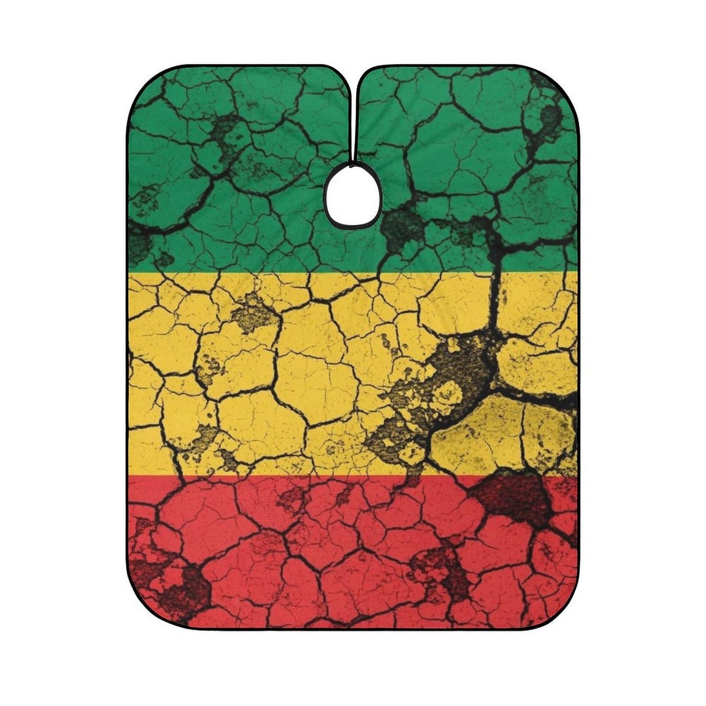 Professional Hair Cutting Cape Large Size Salon Barber Cape for Men Women Red Yellow Green Rasta Flag