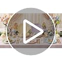 60 Pastel Paper Plates, 7-Inch Scalloped Dessert Plates with Gold Rim