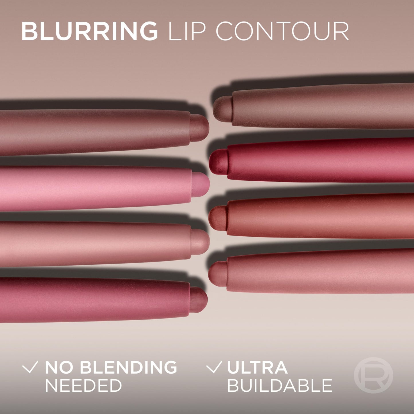 L'Oreal Paris Blurfiller Lip Liner, Lightweight, Buildable, and Sculpting Lip Pencil, Line, Define, and Contour for Fuller-Looking Lips, Worth It, 0.21 oz
