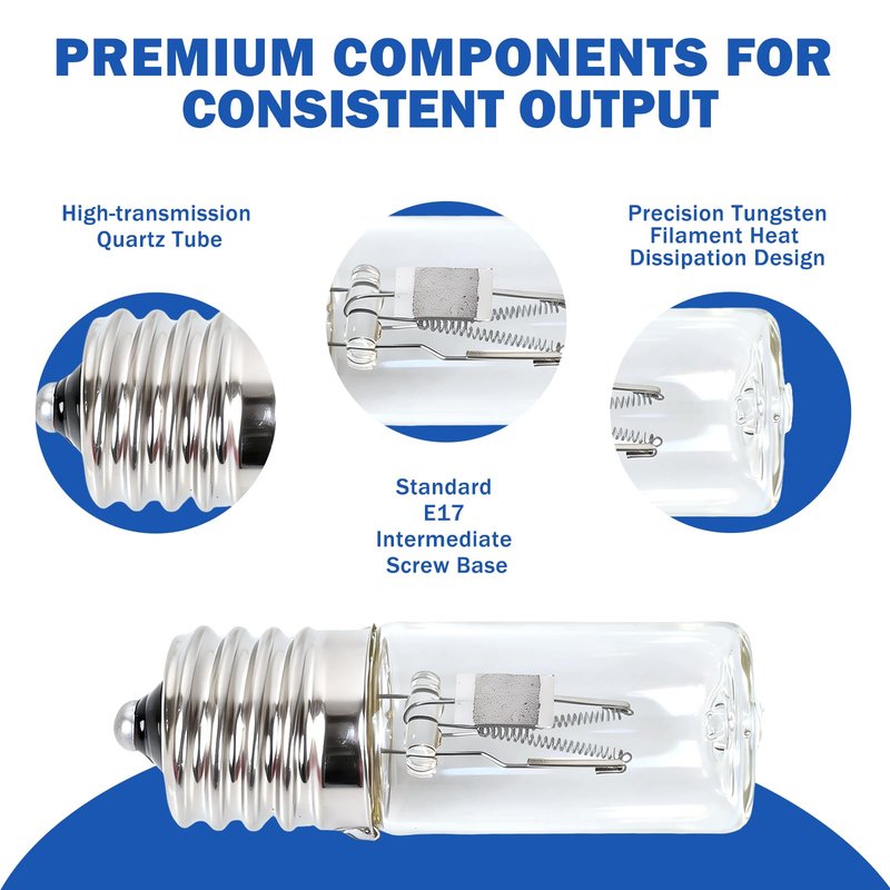 YHJDC 2 Pack 3W LB1000 Replacement Bulb Compatible with GermGuardian GG1000 GG1100 GG1100W GG1000CA GG1100B LB-1000 GGH200 661000CA Air Purifier, UVC Light Replacement