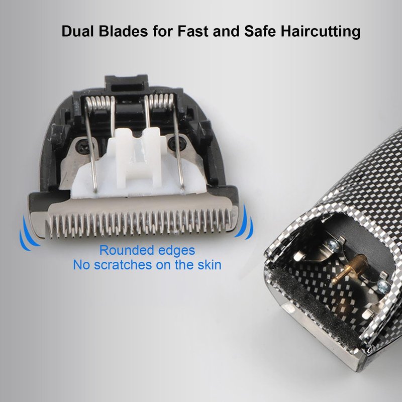 EVGATSAUTO Professional Electric Hair Clipper for Men, Cordless Hair Trimmer with Automatic Suction & Built-in Storage Compartment – Quiet, Ergonomic Design for Home & Barbershop Use