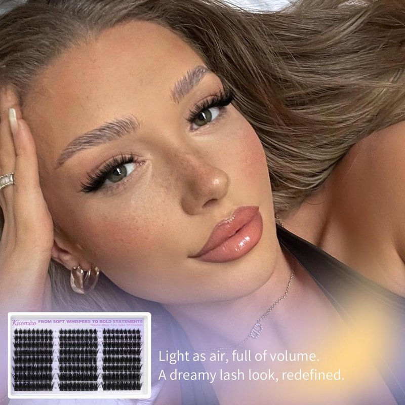 Lash Clusters with Spikes - Fluffy Mink Eyelash Extensions 12-20mm | 216pcs DIY Wispy Individual Lashes
