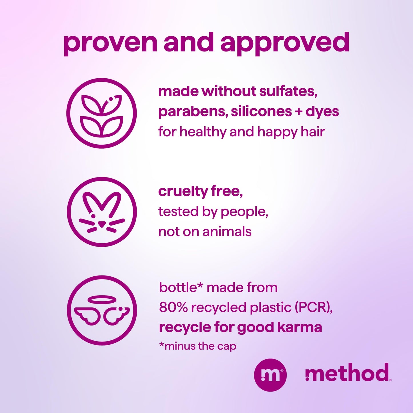 Method Smoothing Shampoo, Serene Escape – Combats Frizz, Safe for Color-Treated Hair - Sulfate-Free, Paraben-Free and Silicone-Free, 14 oz