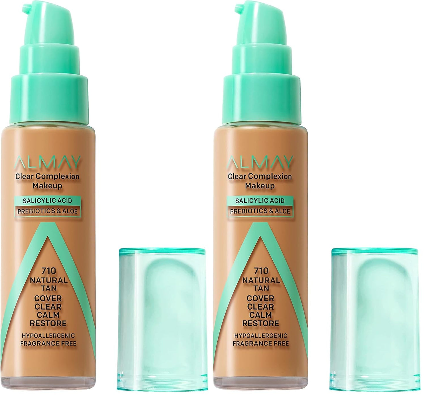 Almay Clear Complexion Foundation - Oil-Free Makeup for Acne-Prone Skin | Buildable Coverage, Soft-Matte Finish, 1 fl oz