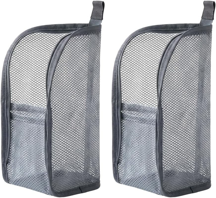 Portable Travel Toiletry Bag - Lightweight Waterproof EVA Mesh | 1pc White