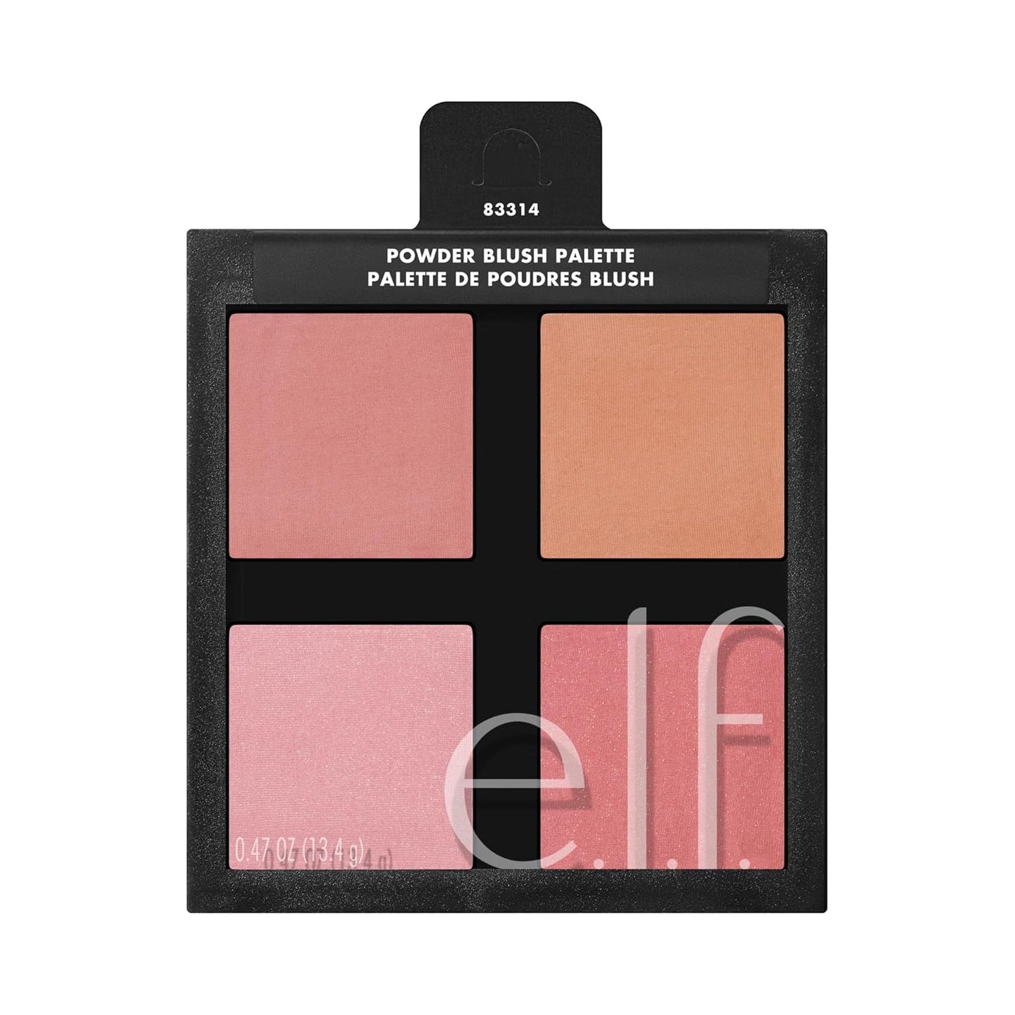 e.l.f. Cosmetics Powder Blush Palette - Four Long-Lasting Shades for a Flawless Finish | Light