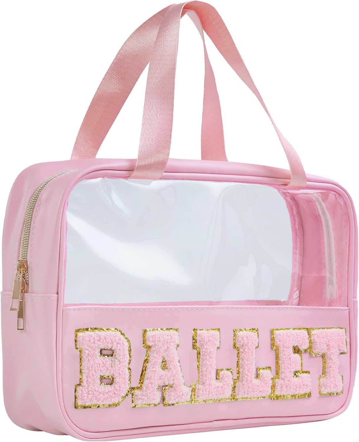 Ballet Bag - Preppy Chenille Letter Makeup Organizer | Waterproof Storage Case for Girls 4-6
