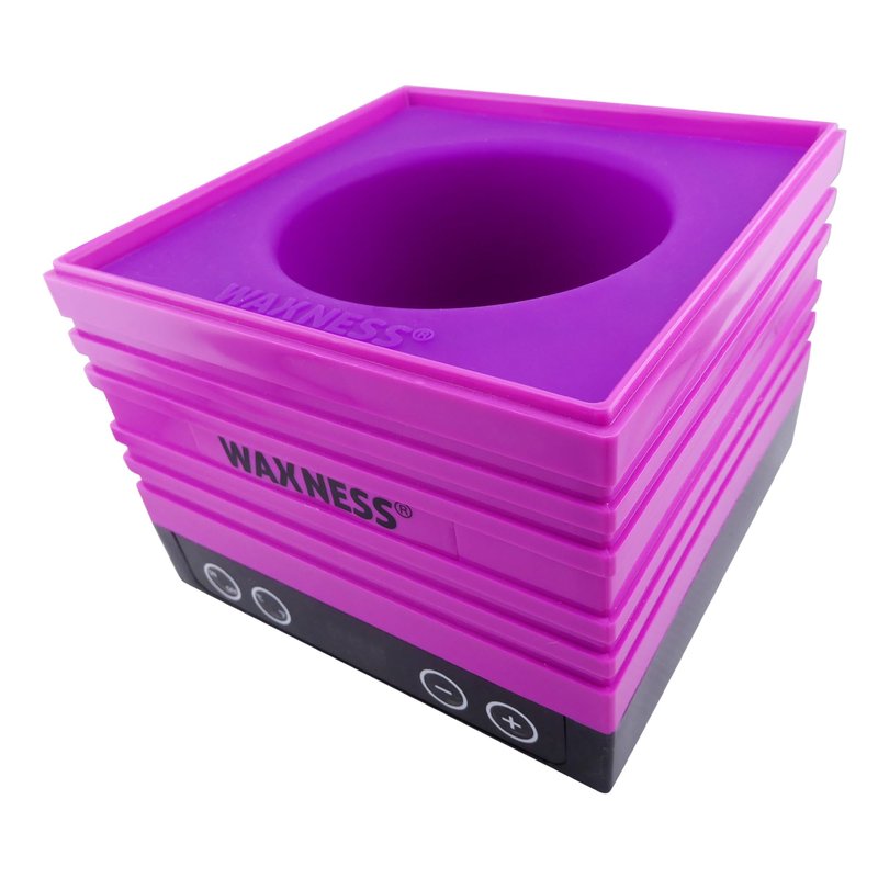 Waxness W-CUBE Digital Professional Wax Heater – Pink, 1 lb Capacity, Digital Temperature Control with Memory, 100W, for Professional Use