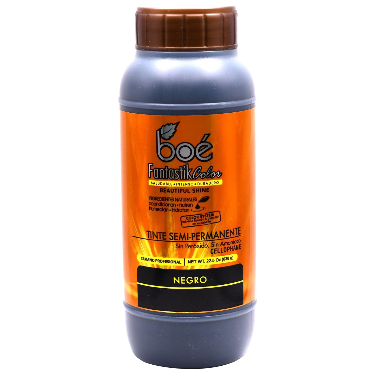 Boe FantastikColor Black Semi-Permanent Hair Color Dye 22.5 oz – Cellophane Gloss Treatment – No Peroxide, No Ammonia – Long-Lasting Shine & Conditioning – No Stain, No Drip