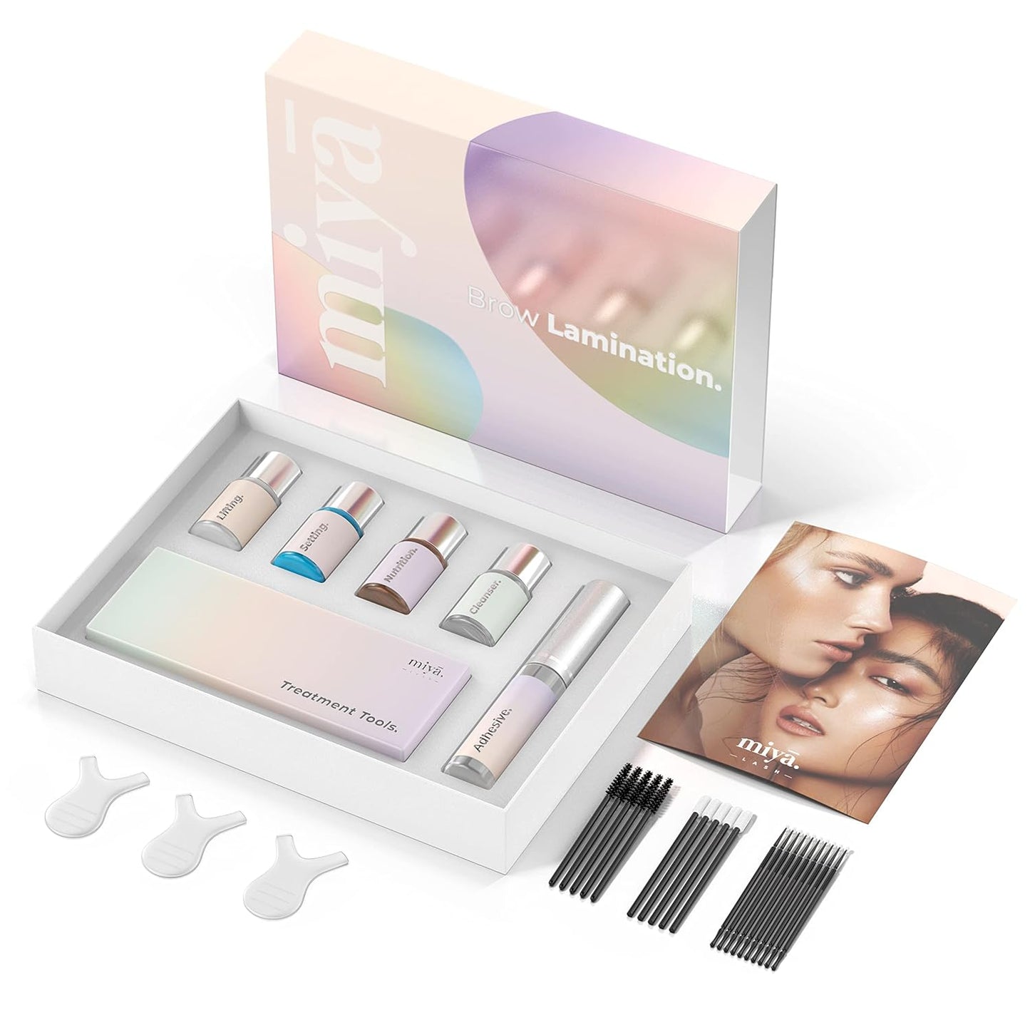 Miya Lash Brow Lamination Kit - Professional DIY Eyebrow Lift with Keratin | Fuller, Thicker Brows for 6 Weeks | Includes Tools & Instructions
