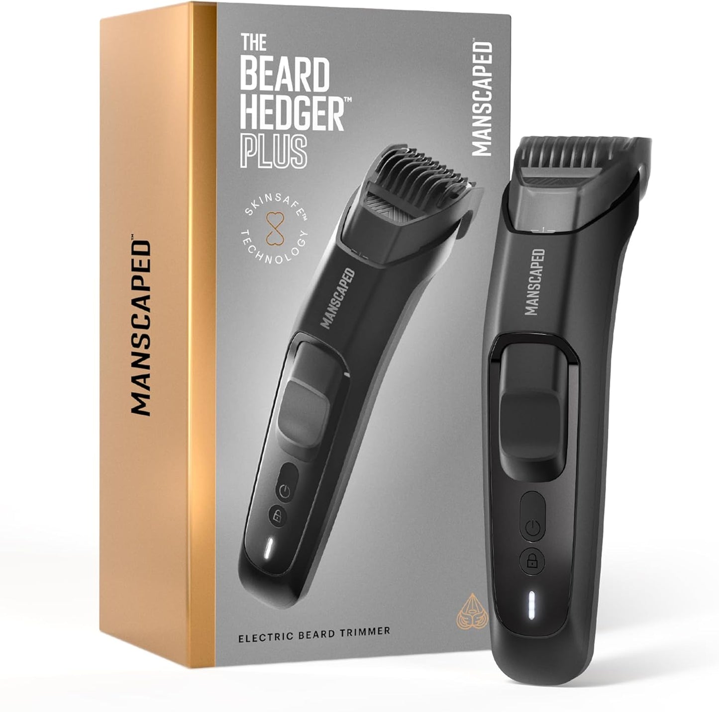 Beard Hedger® Plus - Men's Adjustable Beard & Mustache Trimmer with 14 Length Settings | Waterproof, USB-C Rechargeable