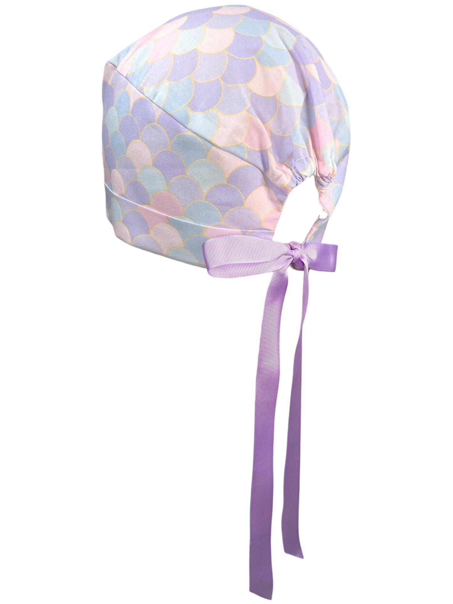 Scrub Cap for Women or Men with Short Hair – Stylish Working Hat with Ribbons, Comfortable Head Cover for Nurses & Doctors