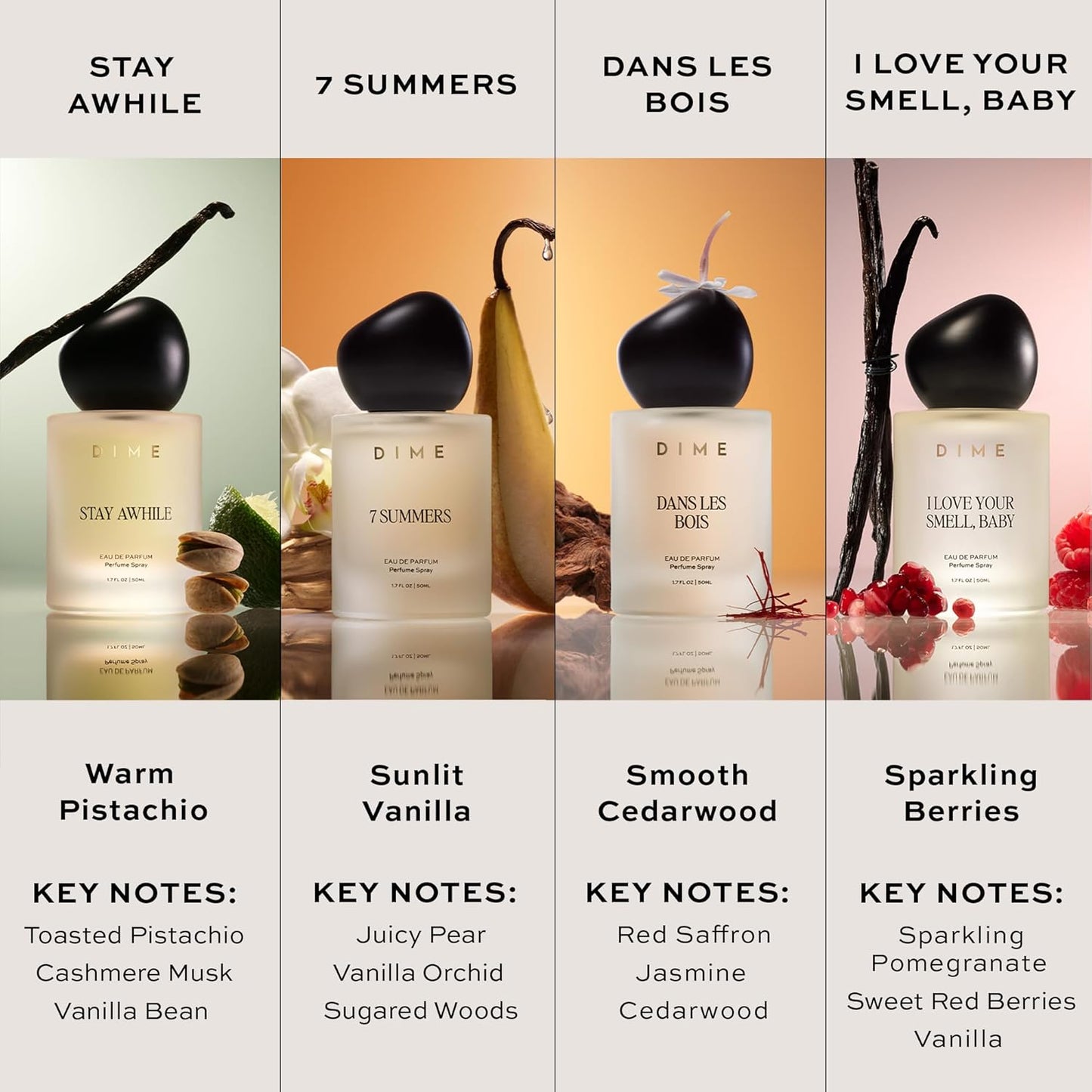 DIME Beauty Perfume - I Love Your Smell, Baby | Sweet Floral Eau de Toilette, 1.7 oz / 50 ml, Hypoallergenic