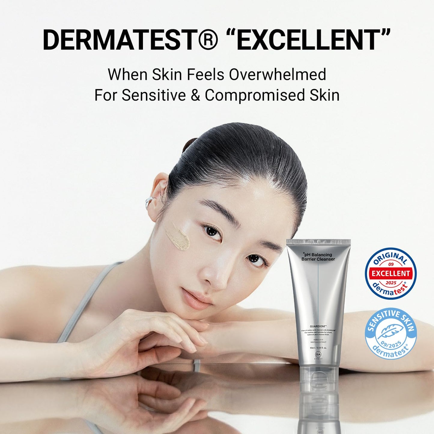 DA EFFECT pH Balancing Barrier Cleanser | Hydrating Face Cleanser for Sensitive & Acne-Prone Skin | Soothing Gentle Amino Acid Face Wash with 6-Ceramide Complex & Centella, Non-Stripping Formula, 90ml