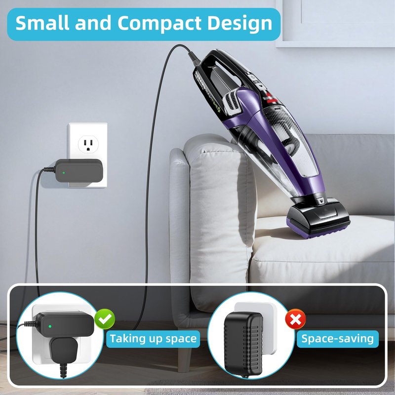 Charger for Pet Hair Eraser 2390 2390A 23903 2284W 2284 Bissell Charger Compatible with Bissell Pet Hair Vacuum 14.4V Lithium Ion Cordless Hand Vacuum 1614206 ZD5F230030US Power Adapter