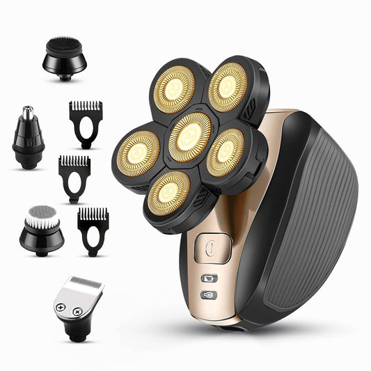 Upgrade 5 in 1 Electric Shaver for Men - Multifunctional Bald Head Shaver Grooming Kit - USB Rechargeable Cordless Waterproof Hair Trimmer