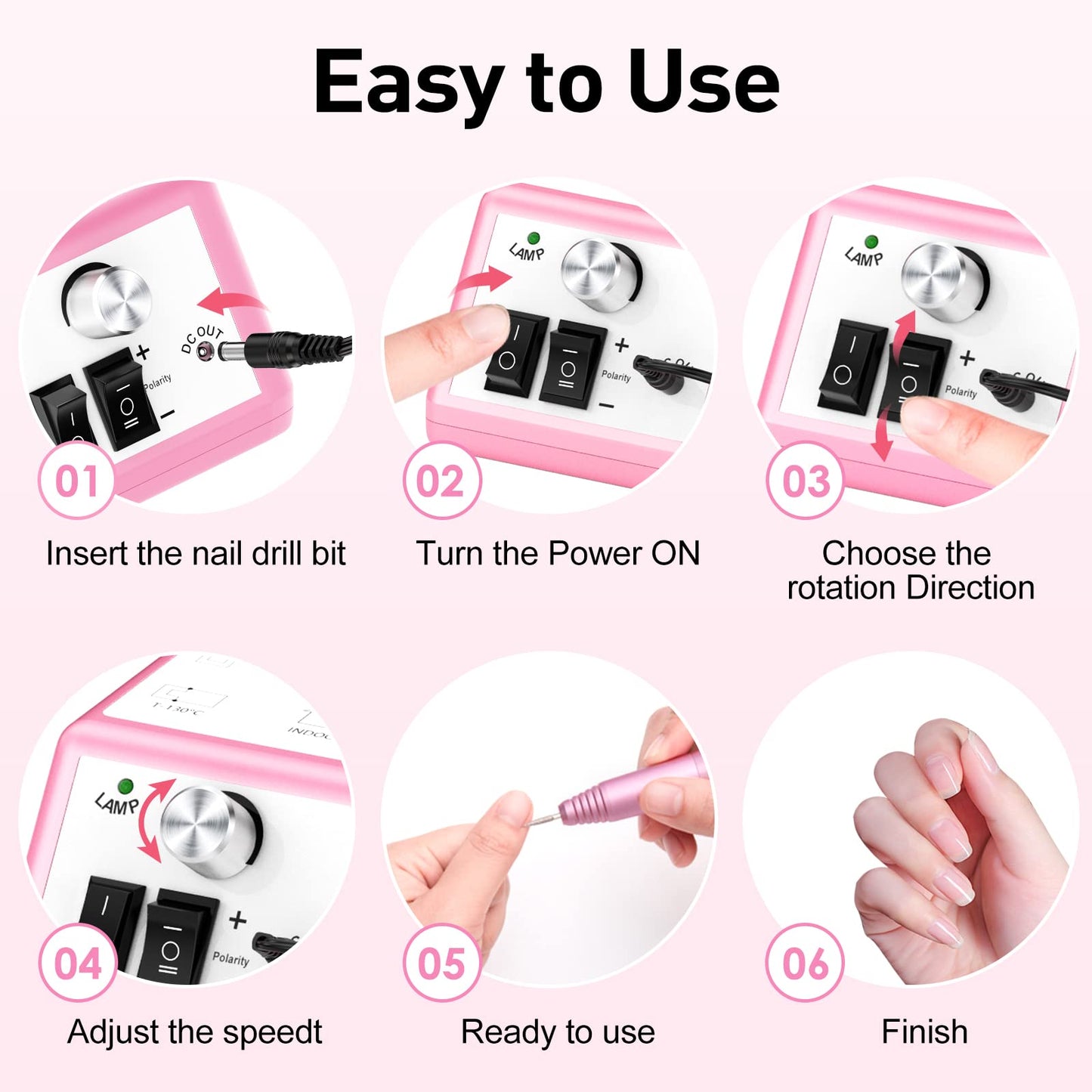 20000RPM Electric Nail Drill Professional Nail File Drill