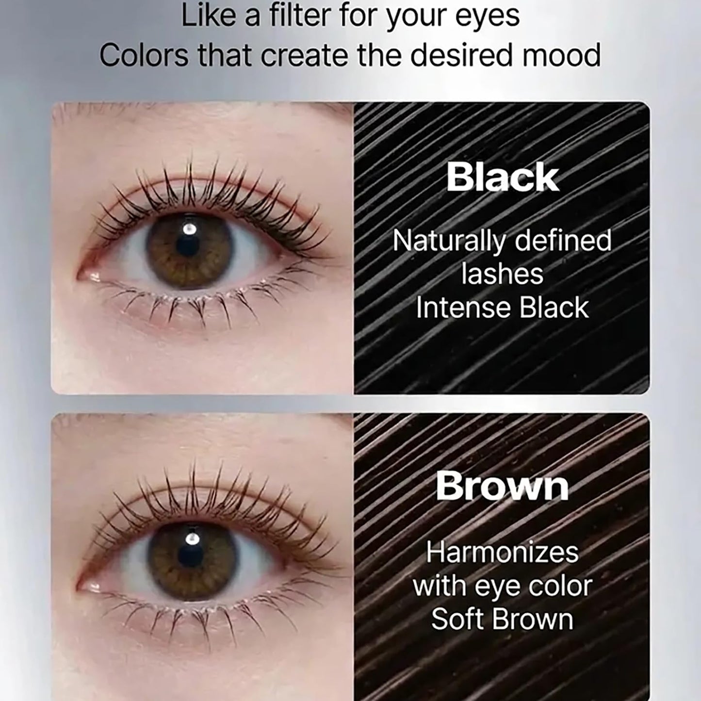 Quickstockup Mascara, Curling, Lengthening, and Long-lasting Mascara Tube, 2026 New Metal Wand Mascara, Waterproof Long-Lasting 3D Curling Eyelash