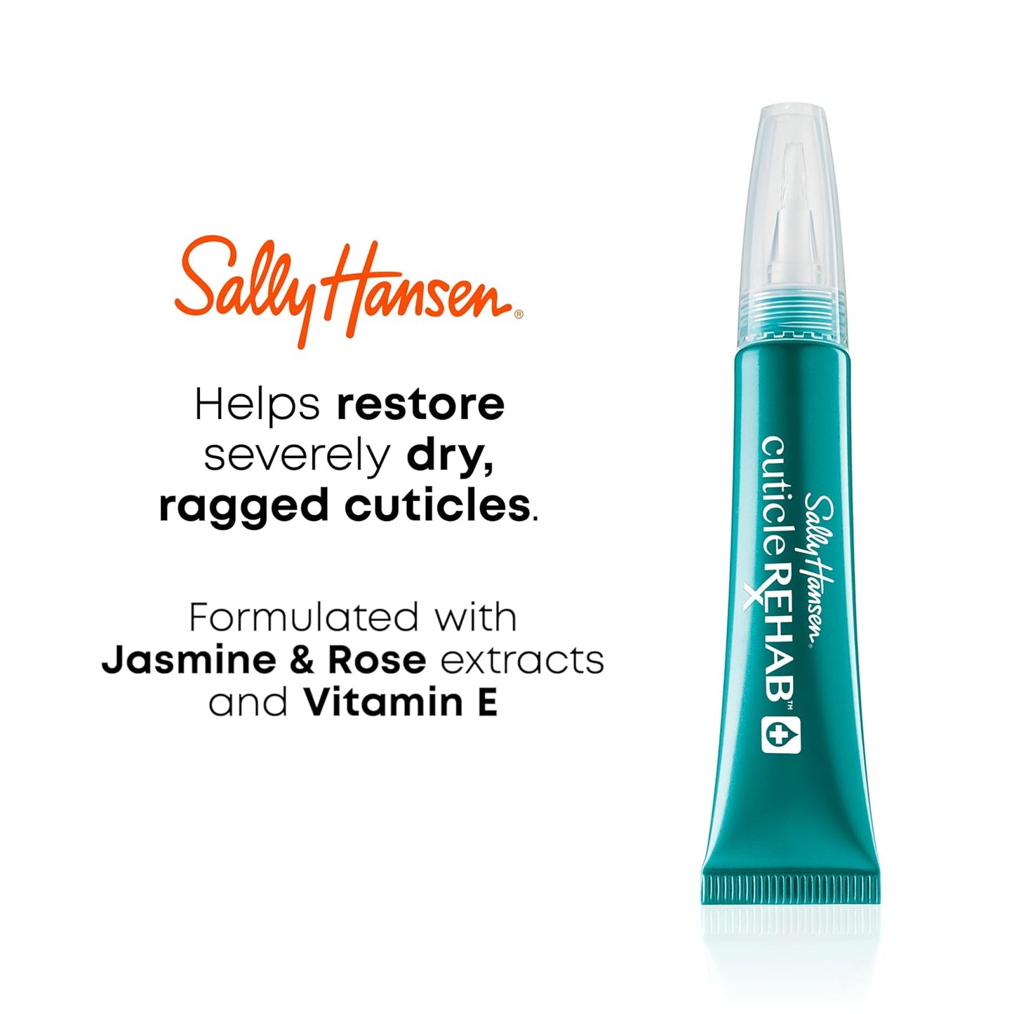 Sally Hansen Cuticle Rehab™ - Moisturizing Treatment for Nails & Cuticles | Hydrating Formula with Jasmine, Rose & Vitamin E (Pack of 3)