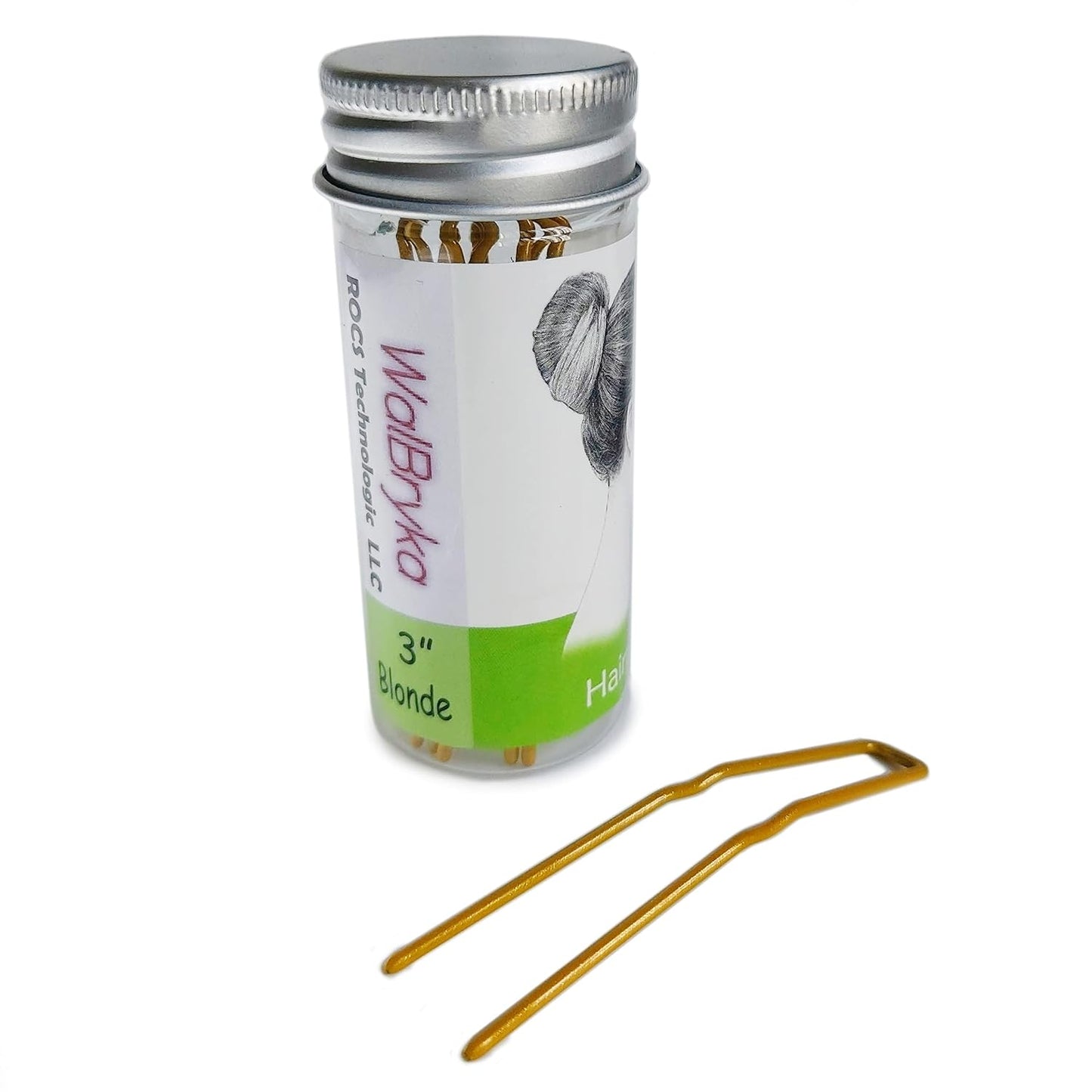 Bobby Pins for Hair Buns - 12 Pcs Hair Clips for Ballet & Salon Styling | Durable & Versatile