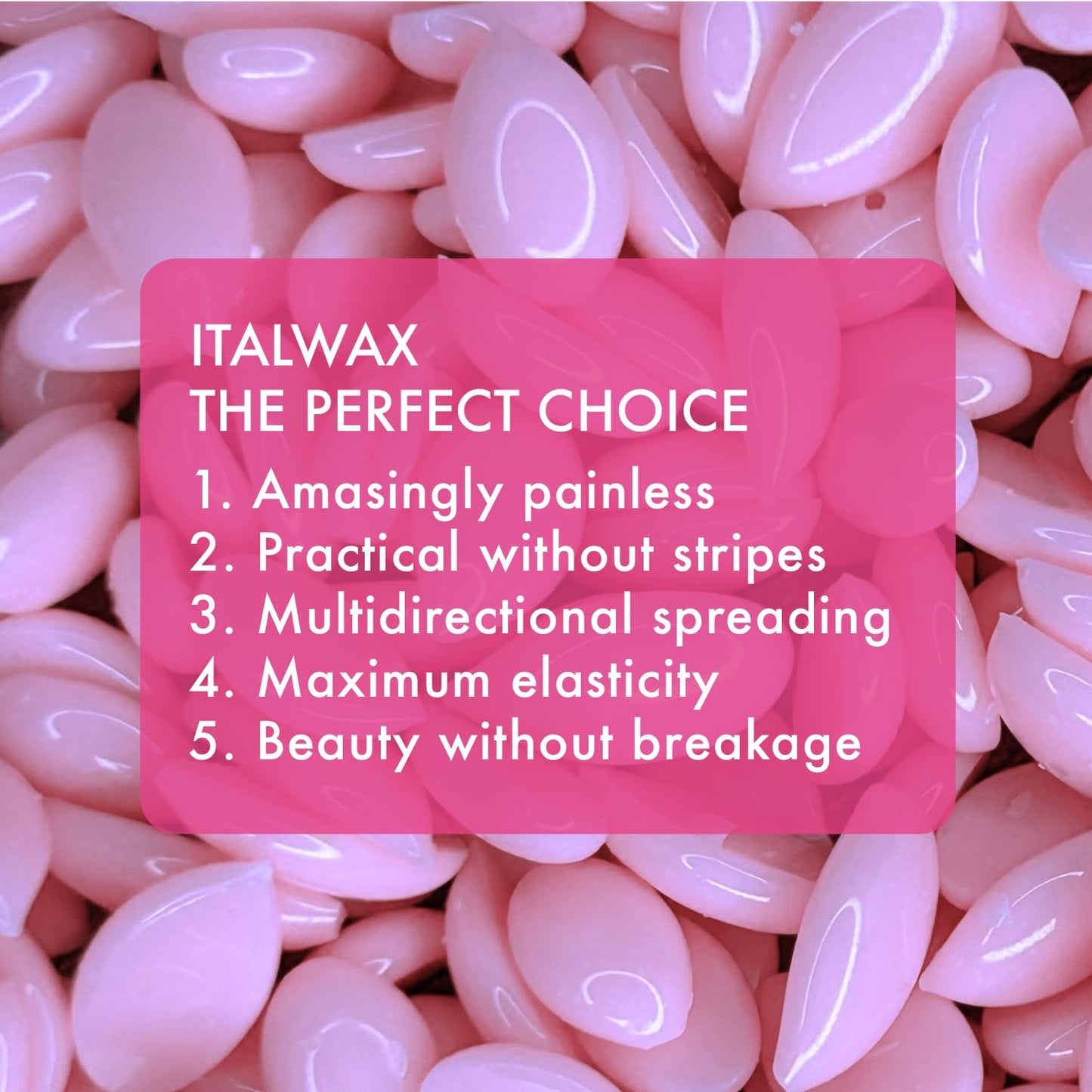 Italwax Face Selfie 500g / 1.1lb - Delicate hard wax for face with oil complex - Perfect for waxing eyebrows, upper lip and sideburns