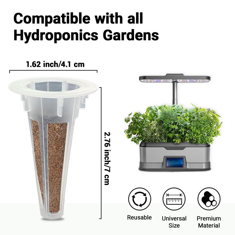 Flower Seed Pods for All Hydroponics Growing System, 8 Pods with 600+ Seeds of Marigold, Lavender, Petunia, Dark Pink Dianthus, Clover and Snapdragon