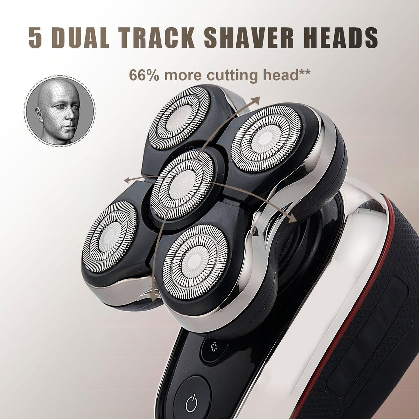 2pack Head Shaver Replacement Blades Compatible with Remington Balder Pro Head Shaver Model XR7120,Precision Electric Shaving for Bald Men. (No't Compatible with XR7000)