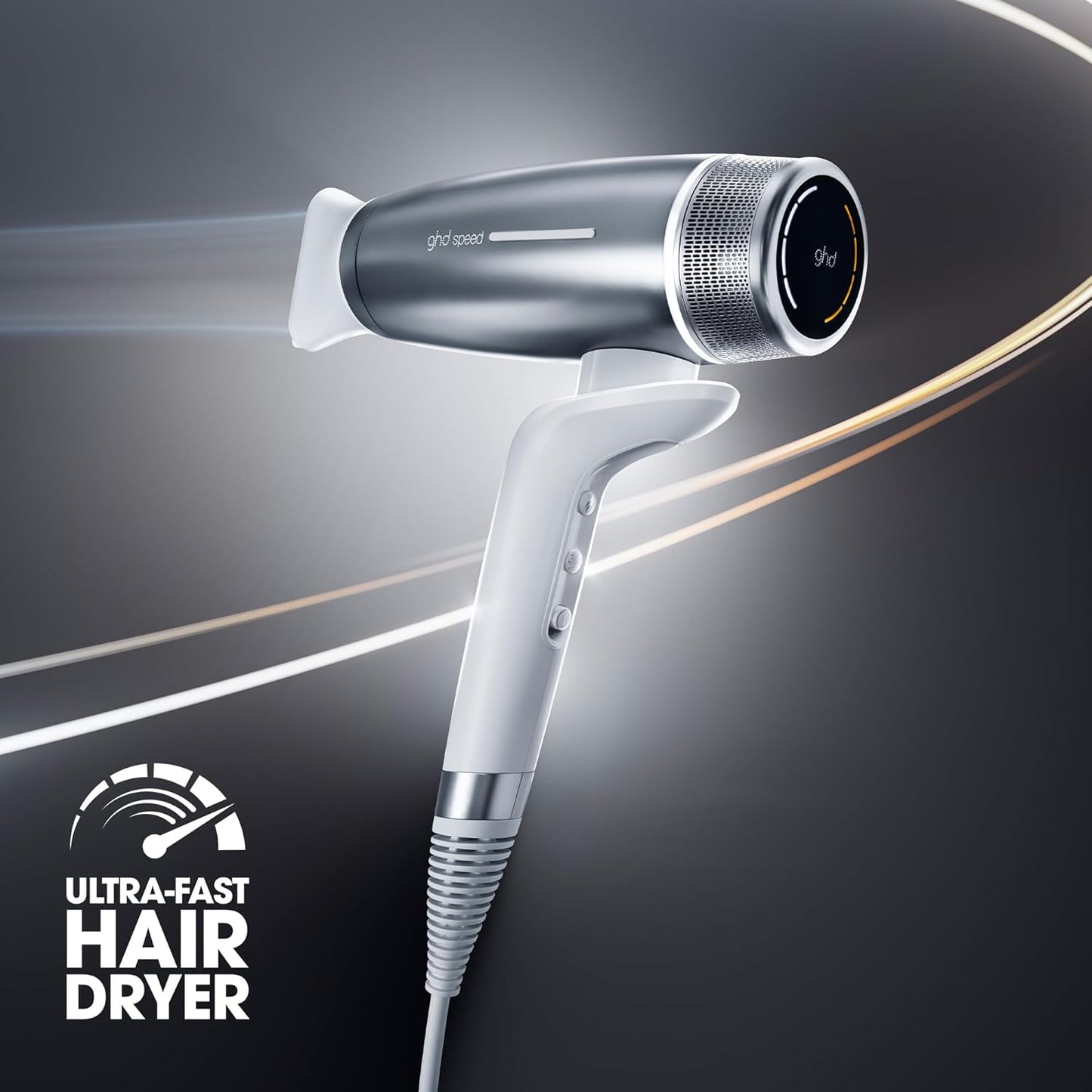 GHD Speed Ionic Hair Dryer - Fast, Powerful Blow Drying with No Heat Damage | Ideal for All Hair Types