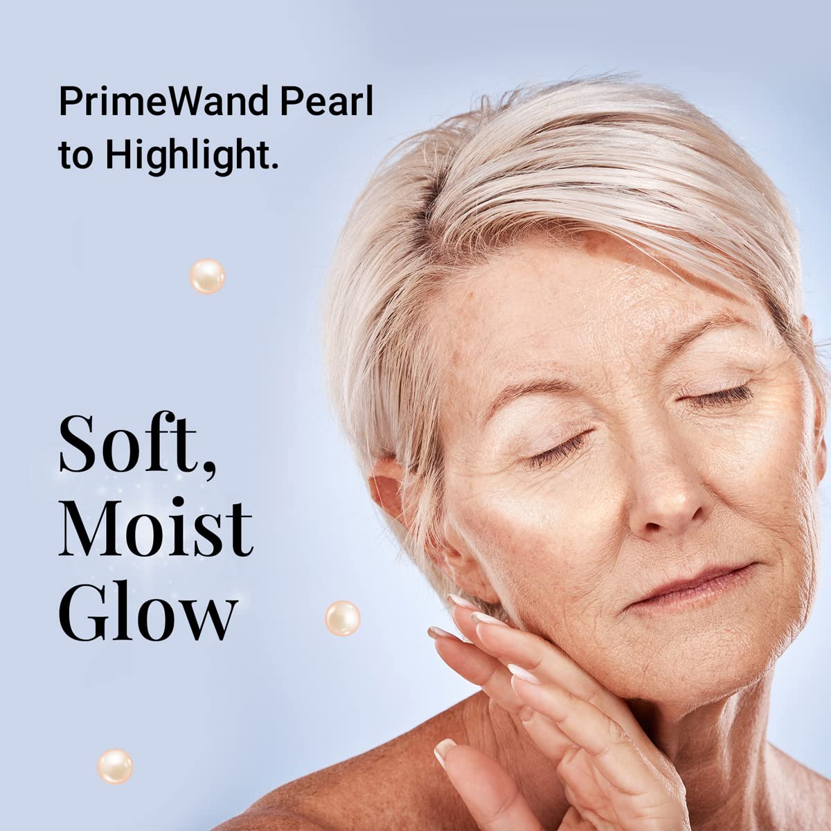 PrimeWand Pearl Highlighter Stick - Natural Pro-Age Makeup for Mature Skin