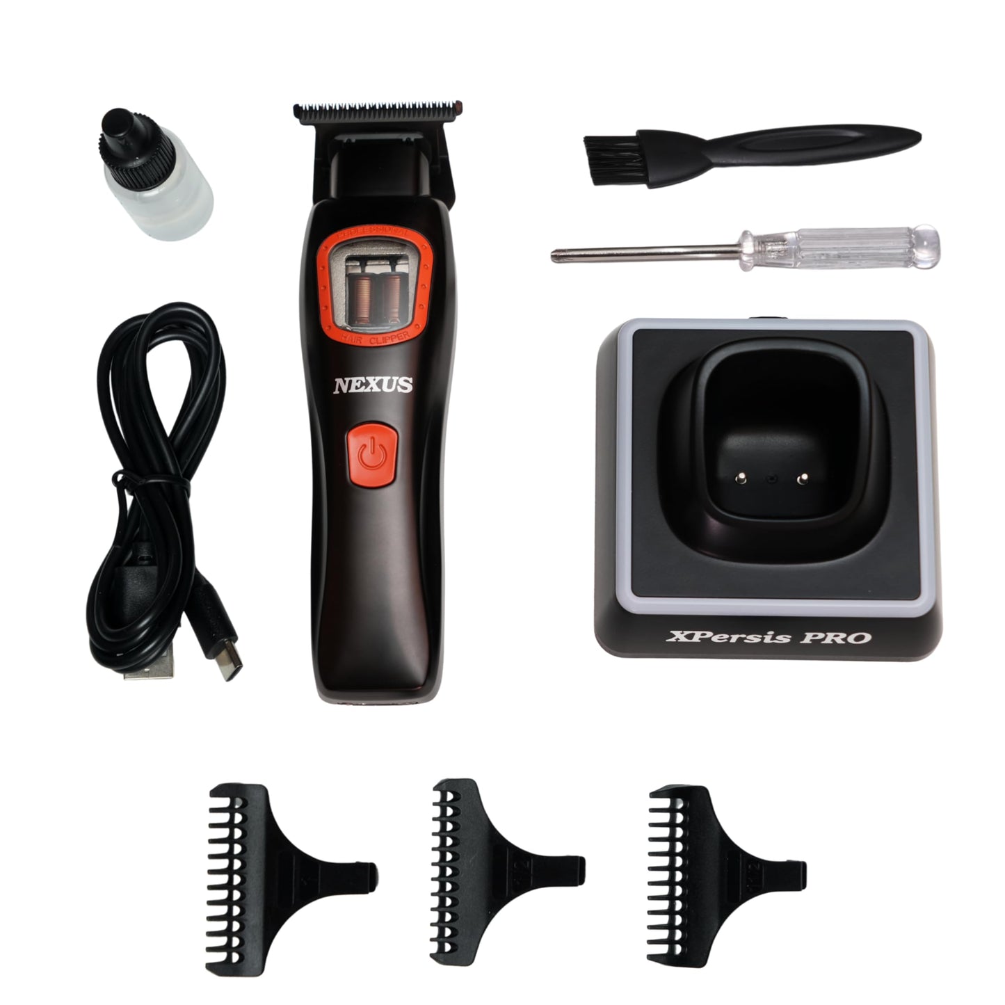 XPERSIS PRO Mini Nexus Professional Barber Hair Trimmer for Men Vector Motor Dual Coil 9000 RPM Low Vibration