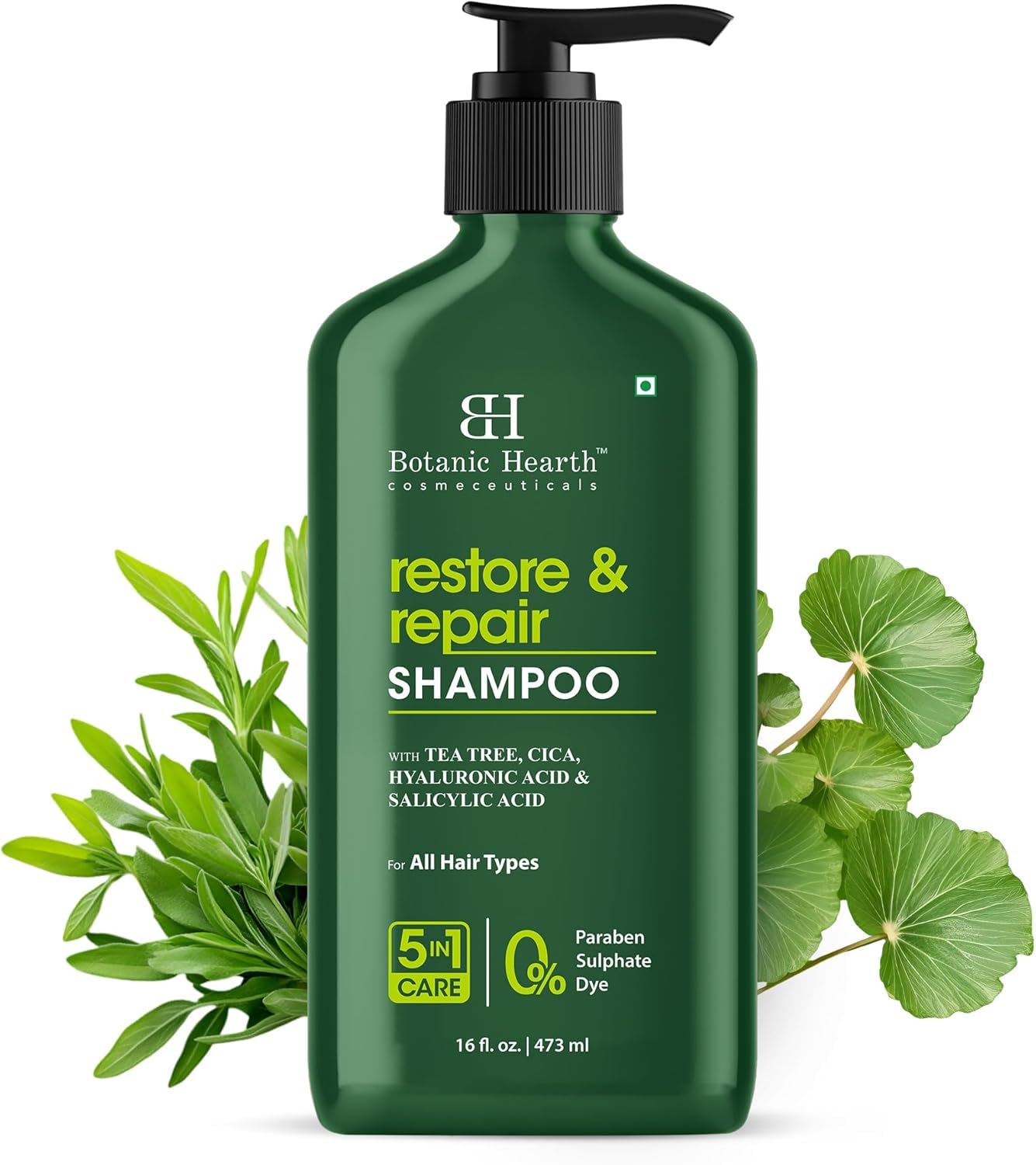 Botanic Hearth Argan Shampoo - Hydrating & Volumizing Formula for All Hair Types | 16 fl oz
