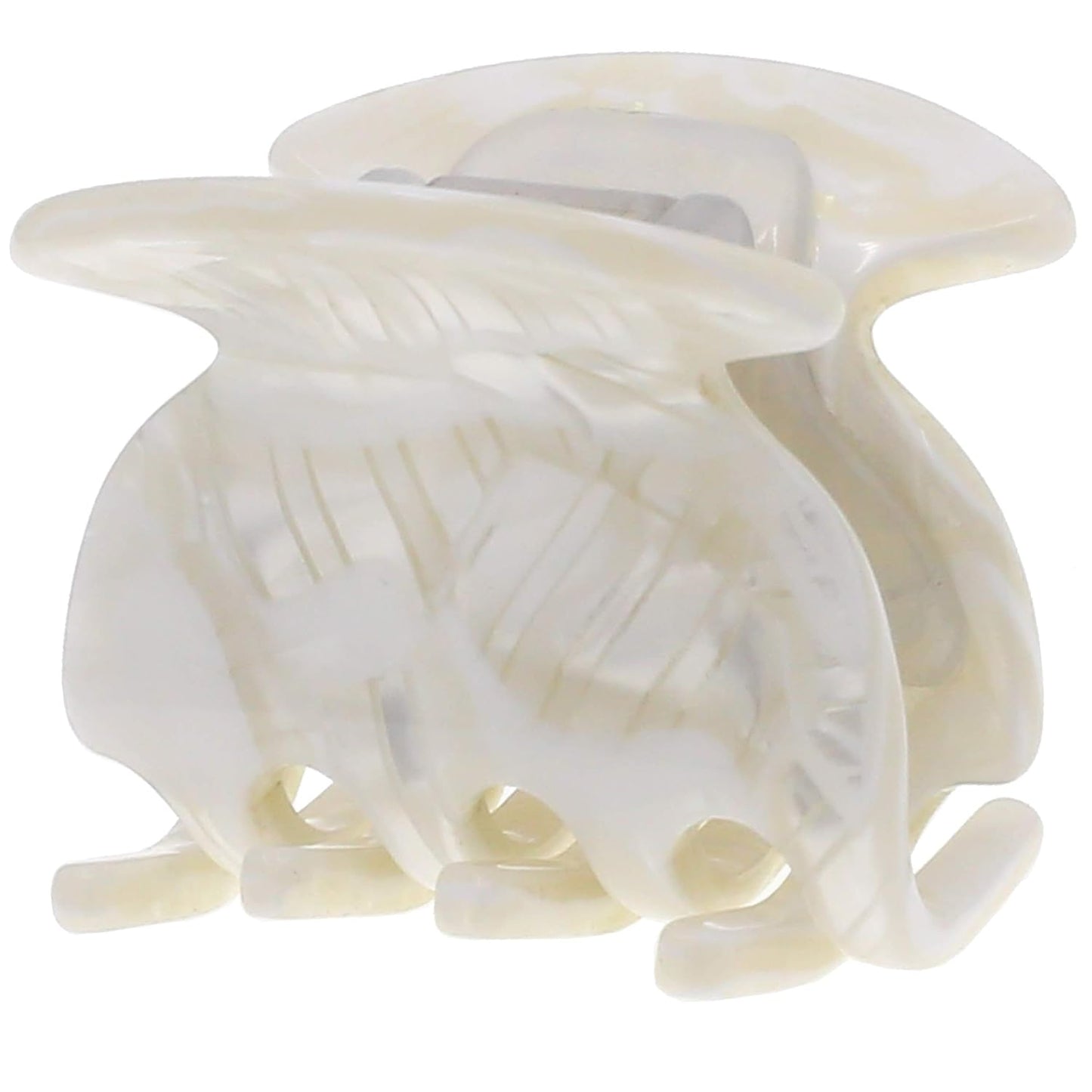 French Hair Clip - Camila Paris CP3158 Handmade White Claw Clip for Women | Durable, Strong Hold, Small Size