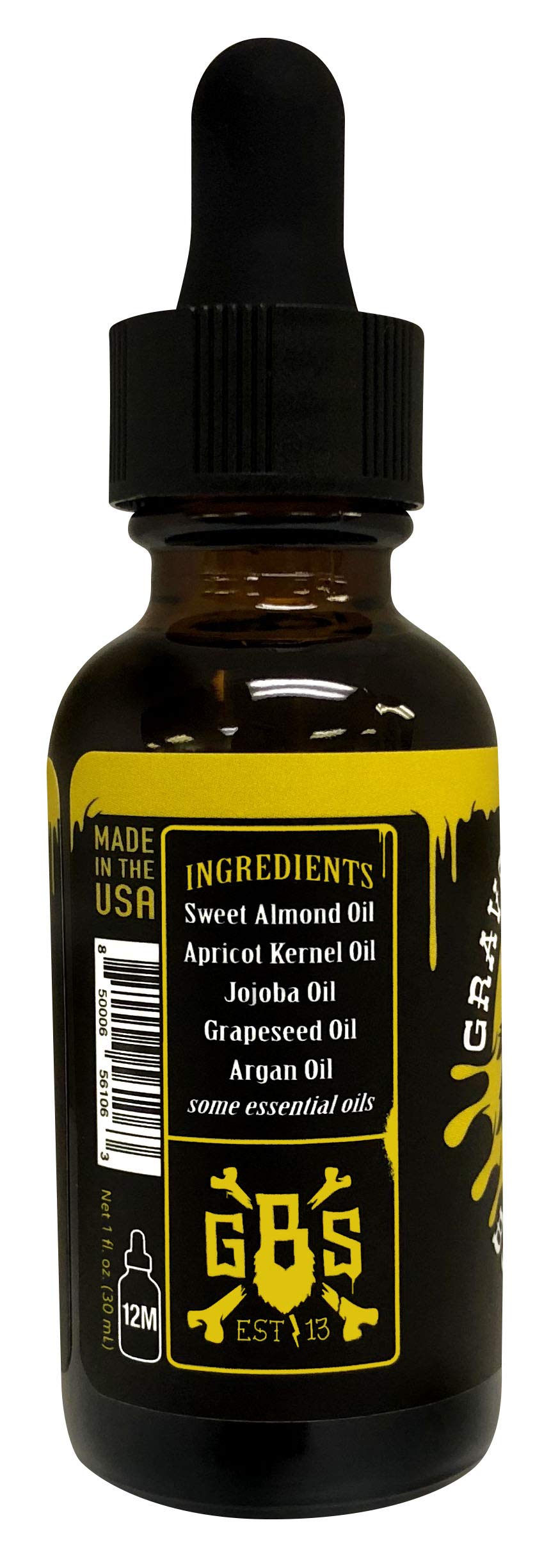 Grave Before Shave Teakwood Beard Oil 1 oz. bottle with dropper top dispenser