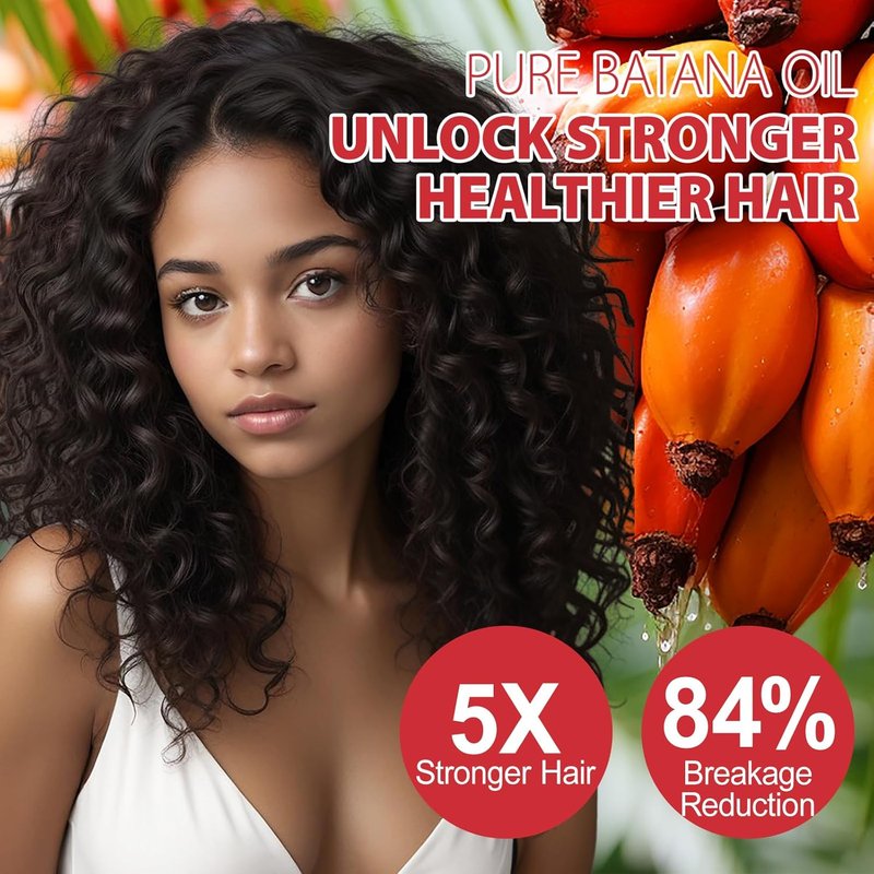 Batana Oil for Hair Growth - 100% Pure Raw Oil from Honduras - Moisturizes & Promotes Thickness for Men & Women