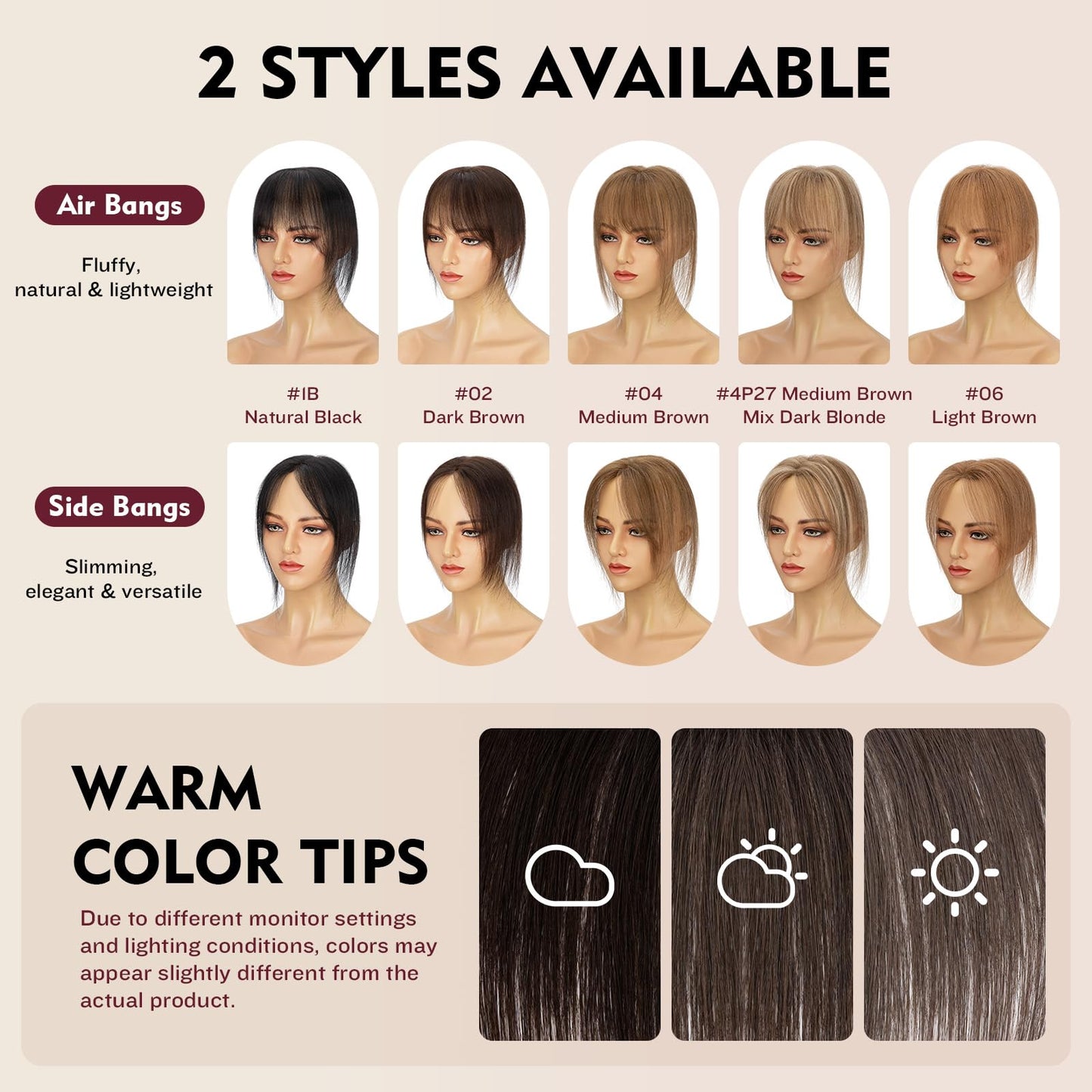 Human Hair Toppers for Women,TESS Hair Toppers for Women Real Human Hair,Clip in Bangs,Invisible 3D 360°Full Cover Middle Part Side Bangs 2.8"*4.3"Lace Base 11 inches 14g #02 Dark Brown