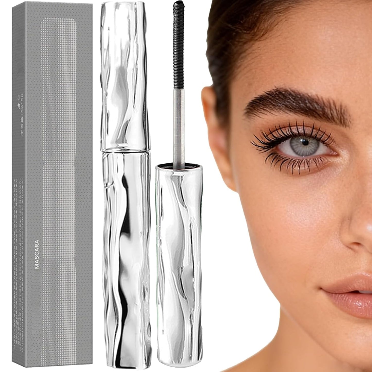 5D Curling Eyelash Iron Mascara - Waterproof, Long-Lasting Tubing Formula for Volume & Length | 1 Pc