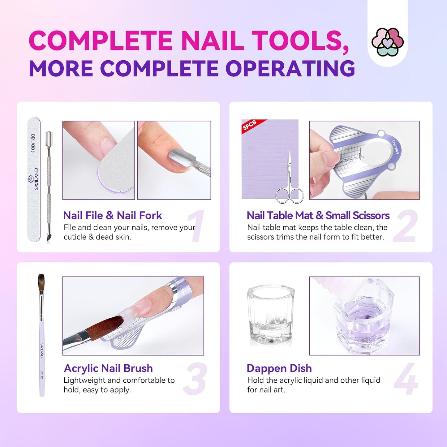 Acrylic Nail Kit for Beginners - Professional DIY Set with Drill, Nail Powder & Liquid Primer | Perfect Christmas Gift