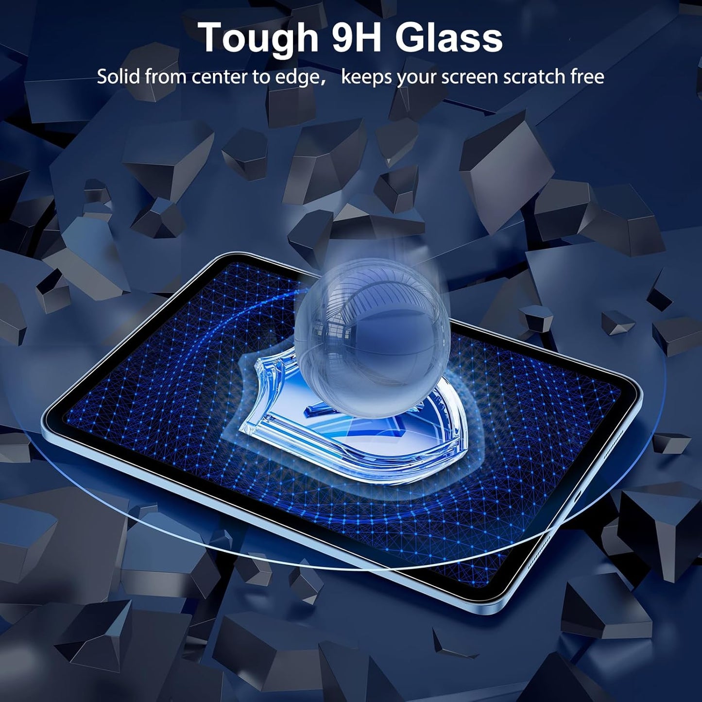 SPARIN iPad Screen Protector - 2 Pack Tempered Glass for 11 Inch & 10.9 Inch | Case Friendly, Anti-Scratch, Touch Sensitive