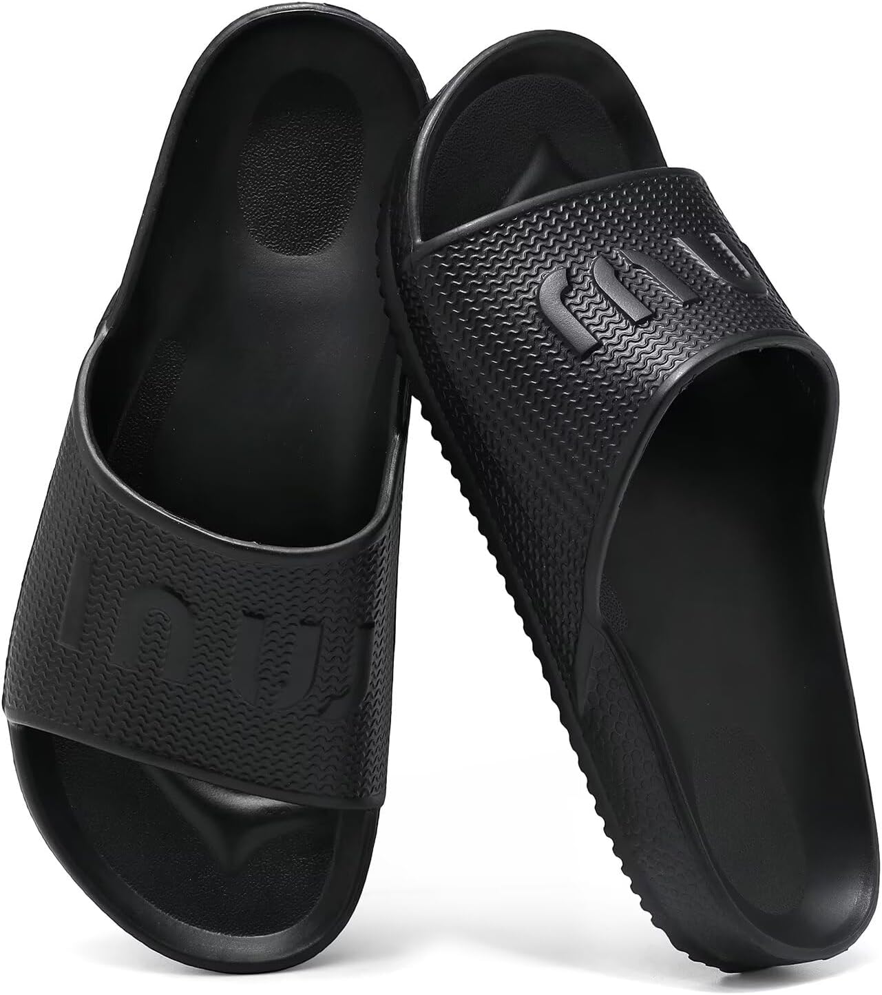 Arch Support Slides - Comfortable Beach & Pool Slippers | Lightweight Quick-Dry Shower Sandals