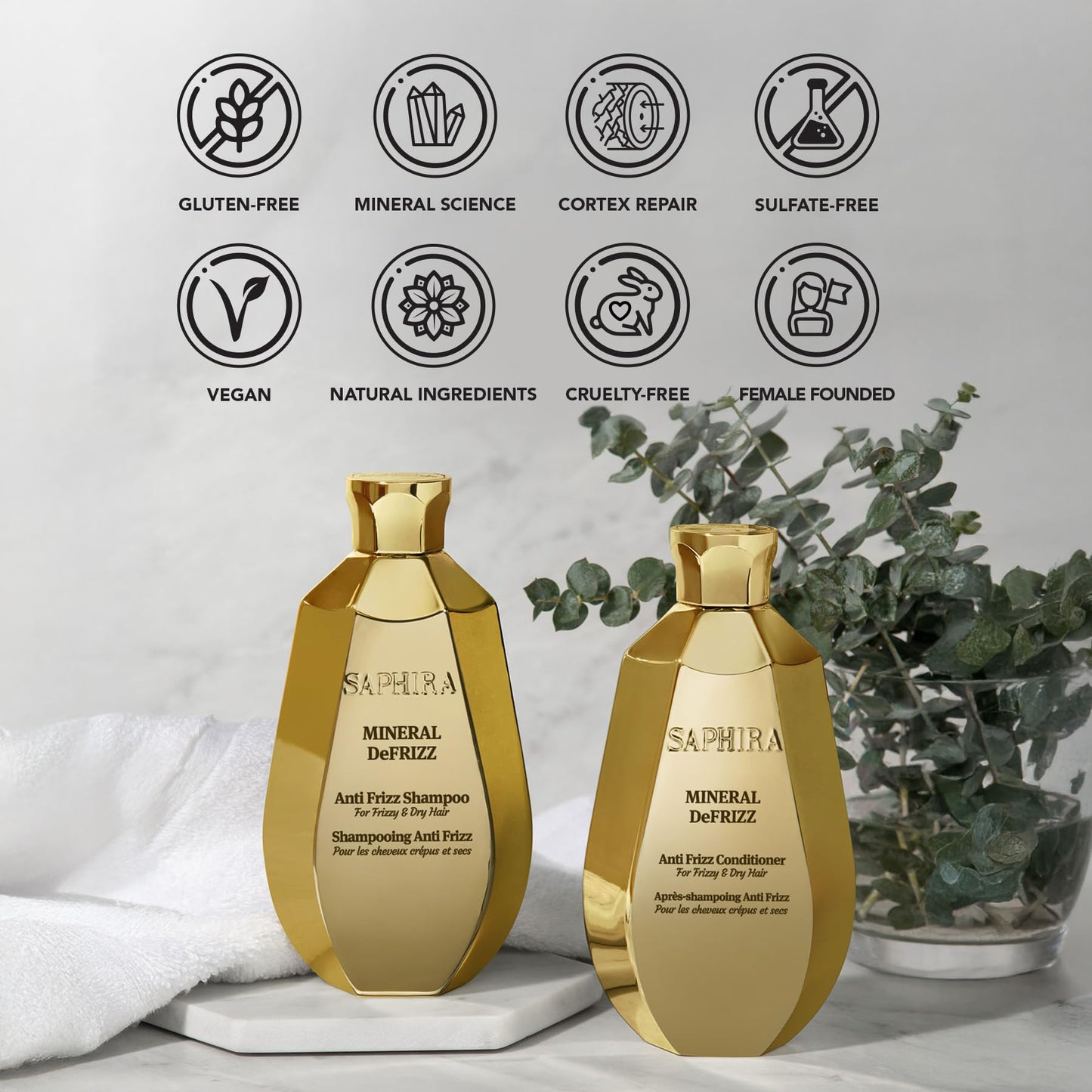 Mineral DeFrizz Kit (Shampoo, Mud, Mineral Mist)