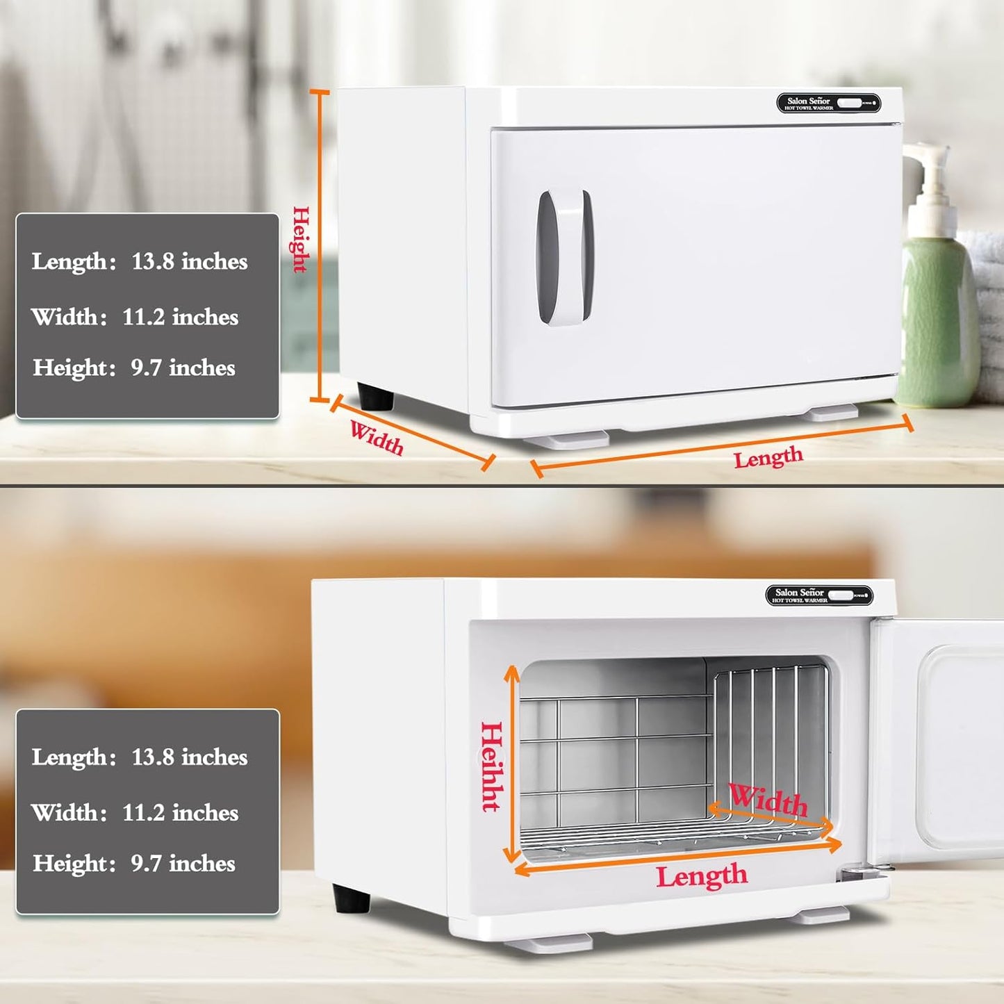 Small Towel Warmer - Fast Heating Hot Towel Cabinet for Massage & Facial Care | Compact Design
