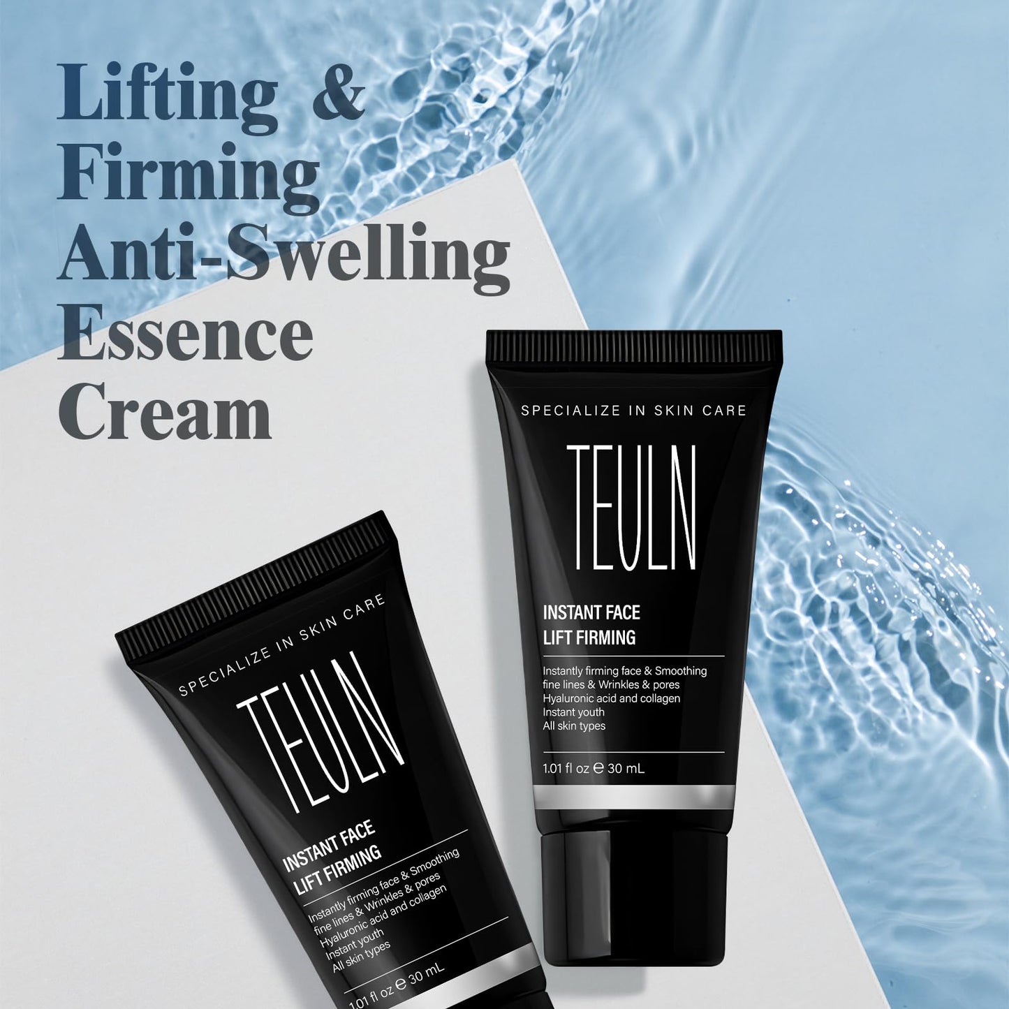 TEULN PDRN Instant Face Lift Cream,Instant Face Tightener, Smoothing Fine Lines, Wrinkles and Pores,Face Tightening and Lifting，Rapidly Improves the Look of Aged Skin for Women & Men