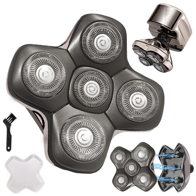 VRMETA New Upgrade Head Shaver Replacement Heads for Skull Shaver Pitbull Platinum Pro Butterfly Kiss, and Palm Hypo-Allergenic Electric Razor