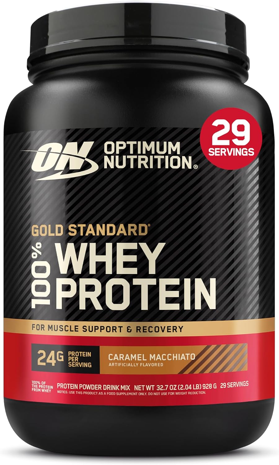 Optimum Nutrition Whey Protein Powder - Double Rich Chocolate Flavor | 1.98 lb Size